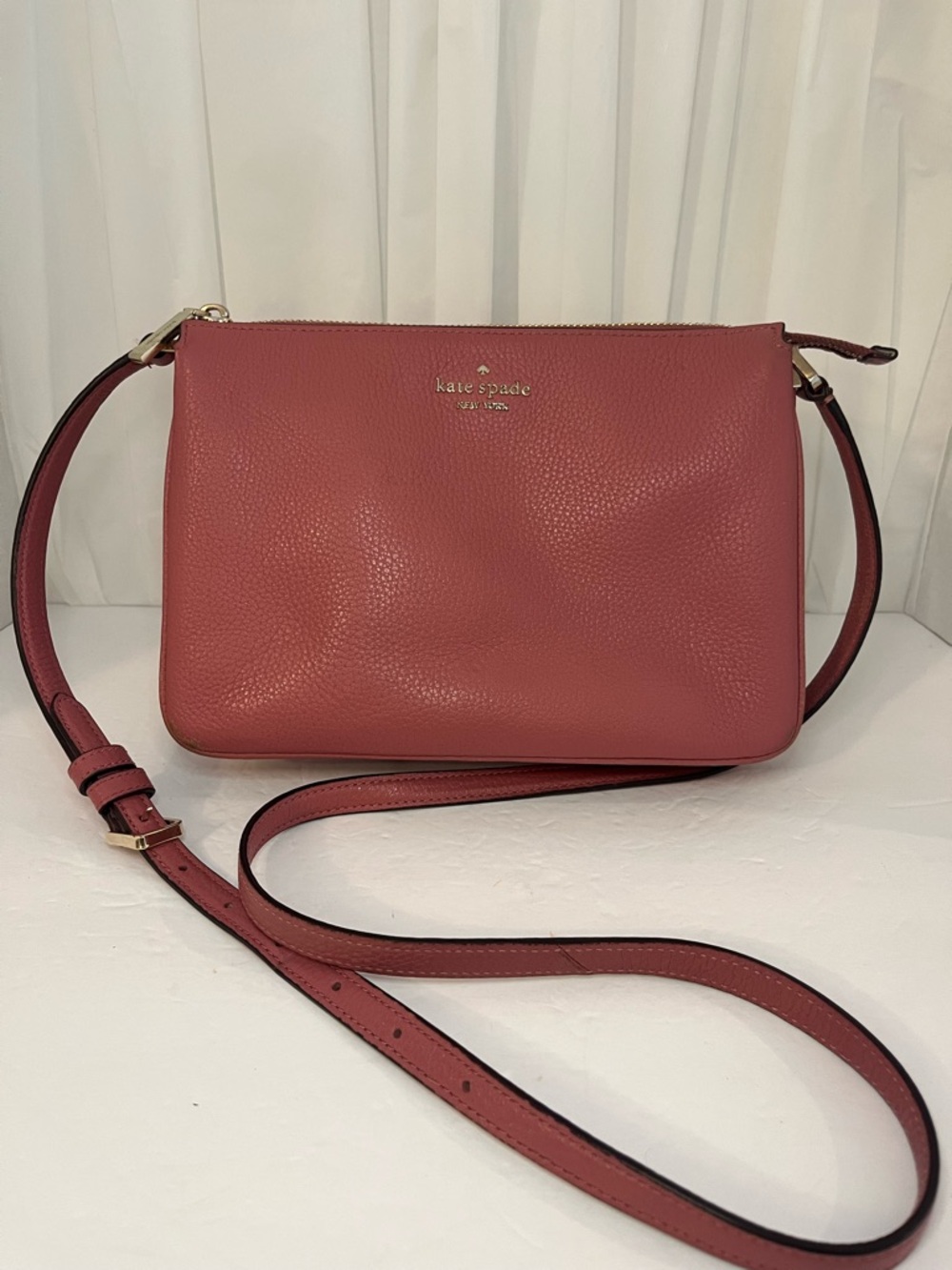 kate spade Rose Pink Leather Crossbody Bag